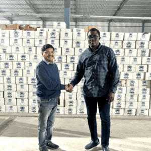 Chairman with  client 